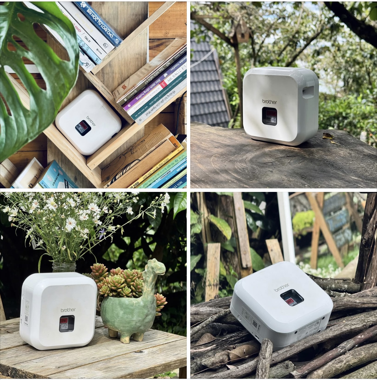 Máy in nhãn P-Touch Cube đồng hành cùng chuyện làm home 0944523668